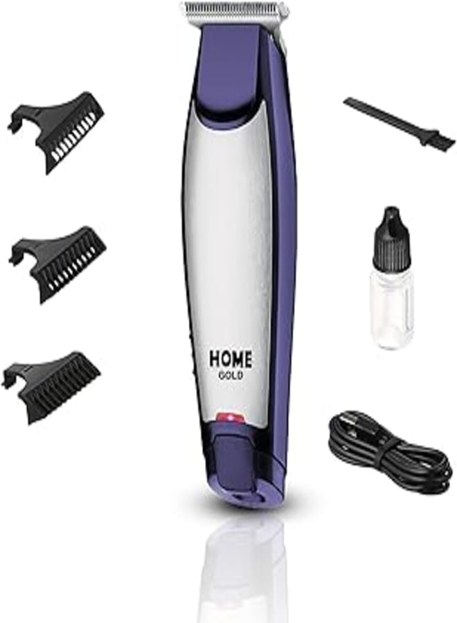 Home Gold Professional Hair Shaver & Clipper, with Carbon Steel Cutter, Safe Materials, 5W Power, 90 Min Runtime, and Indicator Light, HG-521