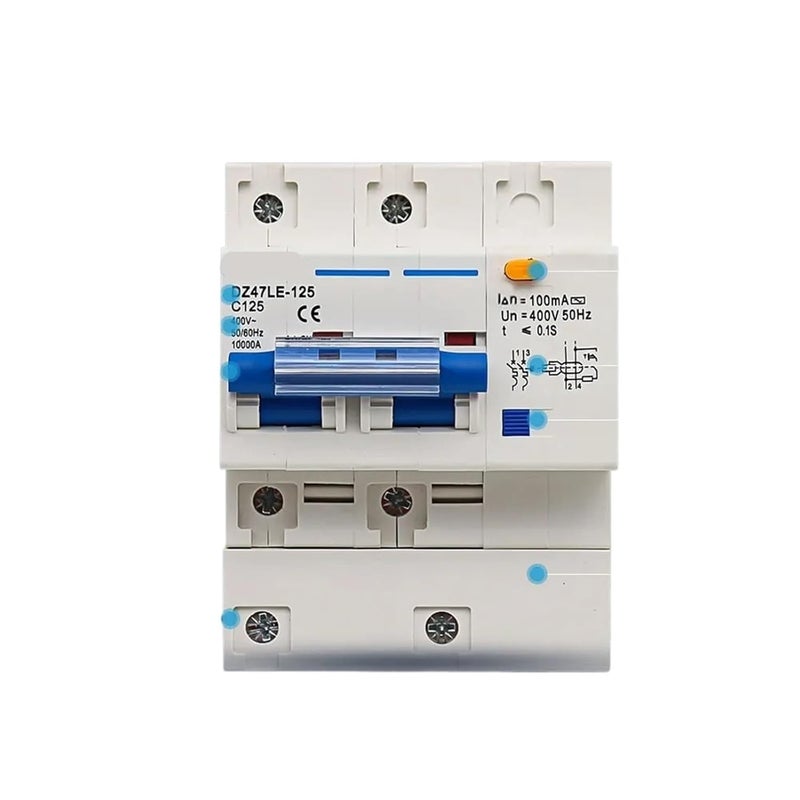 DZ47LE 2P 80A قاطع دائرة RCBO حماية من التسرب والدائرة القصيرة والحمولة الزائدة - Image 4