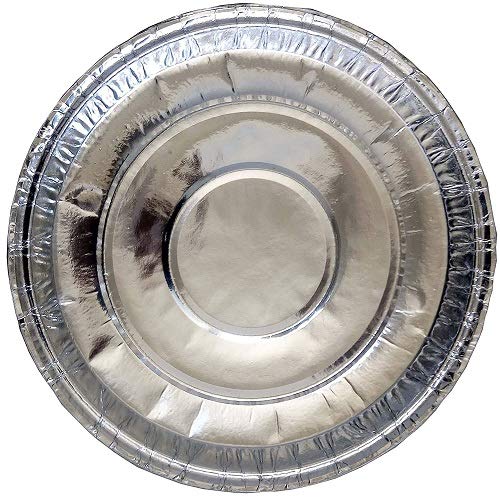 Ukal Paper Pattal Dona Plate Set - 50Pcs, Silver - Image 4