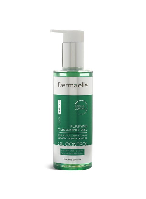Dermaelle Face Cleanser Gel For Oliy/Acne Skin With Salicylic Acid 200ml