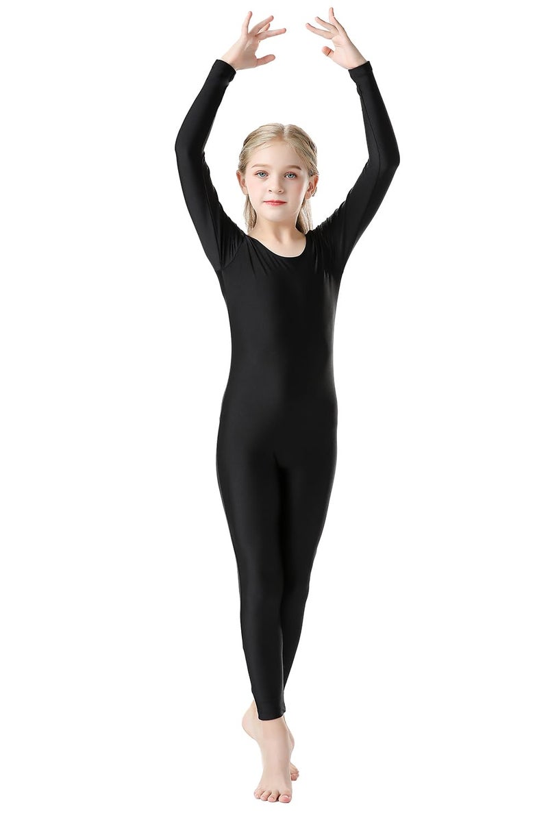 OVIGILY Girls Kids Long Sleeve Dance Unitard Bodysuits Full Body Leotard for Ballet,Gymnastics,Performance,Costumes - Image 2