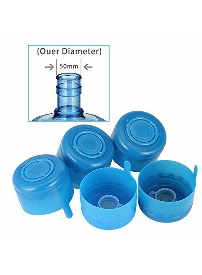 WINBOB 10PCS 55mm 3 and 5 Gallon Non-Spill Caps,Replacement Water Bottle Snap On Cap Anti Splash Peel - Image 3