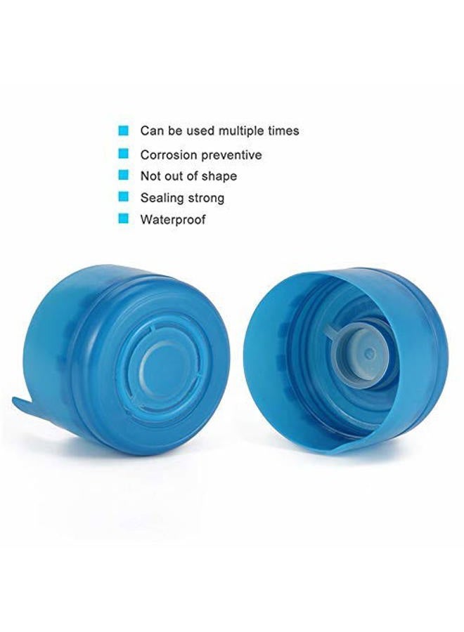 WINBOB 10PCS 55mm 3 and 5 Gallon Non-Spill Caps,Replacement Water Bottle Snap On Cap Anti Splash Peel - Image 2