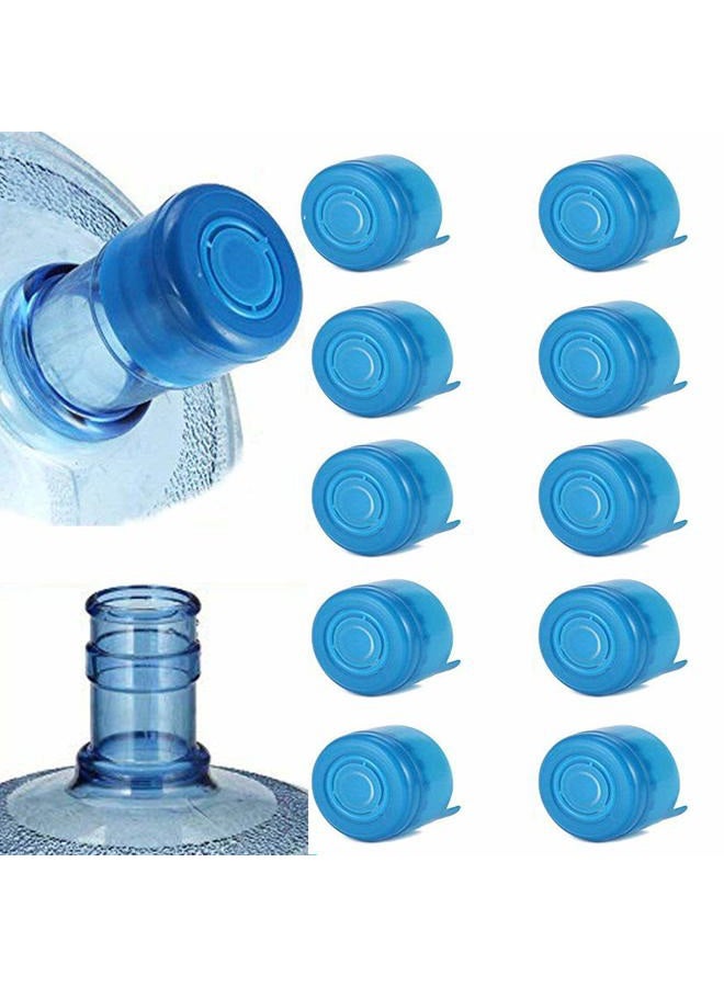 WINBOB 10PCS 55mm 3 and 5 Gallon Non-Spill Caps,Replacement Water Bottle Snap On Cap Anti Splash Peel - Image 1