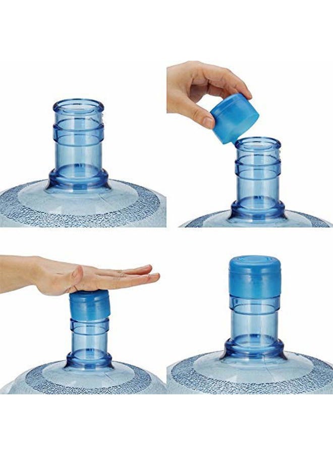 WINBOB 10PCS 55mm 3 and 5 Gallon Non-Spill Caps,Replacement Water Bottle Snap On Cap Anti Splash Peel - Image 5
