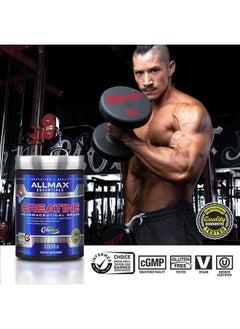 AllMax Nutrition Creatine Monohydrate, Micronized Creatine Powder for Strength and Muscle Recovery, Gluten Free & Fast Absorbing, 1000g…  - Image 2