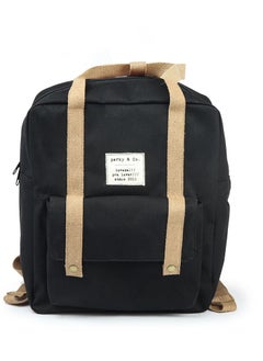 Perky Unisex Canvas Backpack - Black  - Image 1