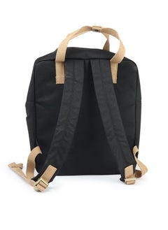 Perky Unisex Canvas Backpack - Black  - Image 2