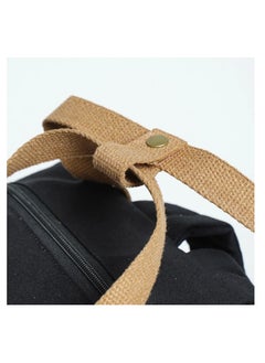 Perky Unisex Canvas Backpack - Black  - Image 5