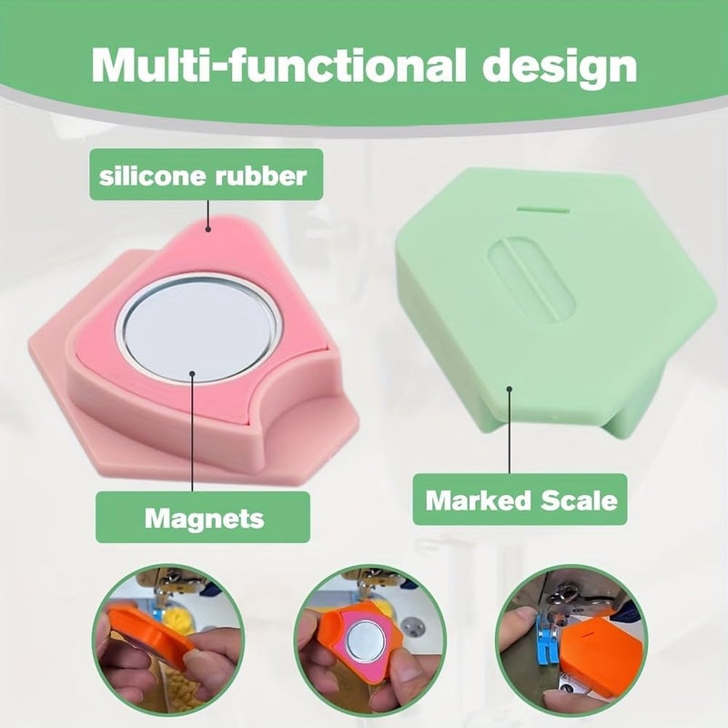 BWOGUE BWOGUE Sewing kit Magnetic Seam Guide for Sewing Machine Sewing Guide Magnetic Sewing Guide MultiPurpose Tool MultiPurpose Tool Polygonal Strong Magnetic Gauge Seam Guide Hemmer Guide with Scale  - Image 5