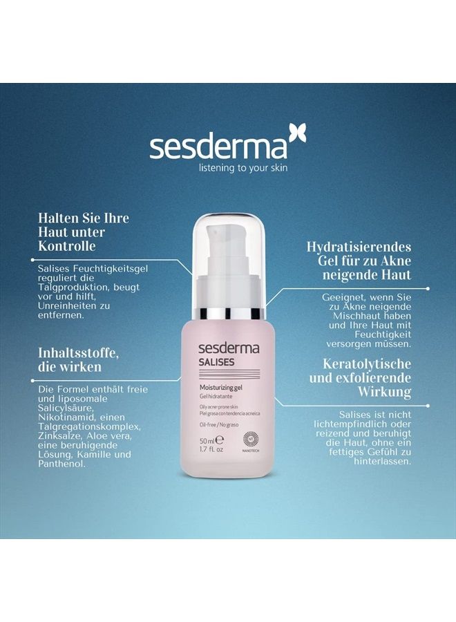 SeSDERMA جل كريم مرطب SALISES، 1.7 أونصة سائلة (عبوة واحدة) - Image 2