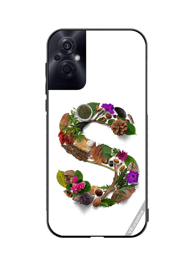 VR CREATIVE Protective Case Cover For Oppo Reno8 Z Alphabet S Design Multicolour - Image 1