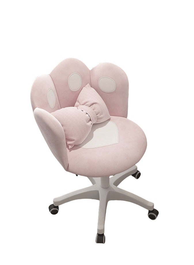 Tanwer Computer chair, female bedroom, student dormitory desk, study chair, writing chair, comfortable sitting chair, backrest, makeup swivel chair - Image 1