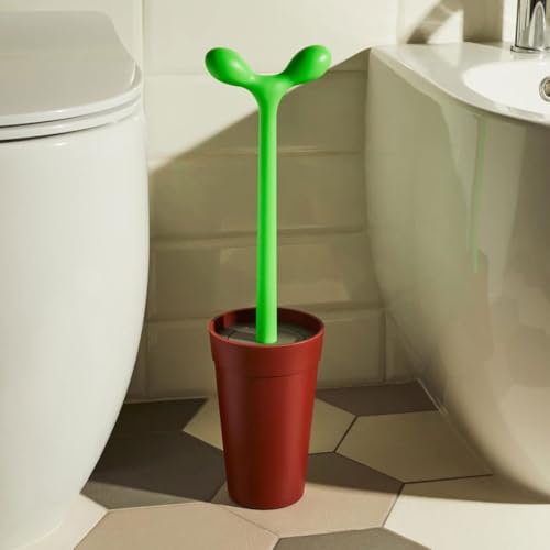 Alessi Merdolino Toilet Brush Aleesi ASG04 Merdolino Toilet Brush, Brown,57.7cm x 12.3cm x 13cm - Image 2