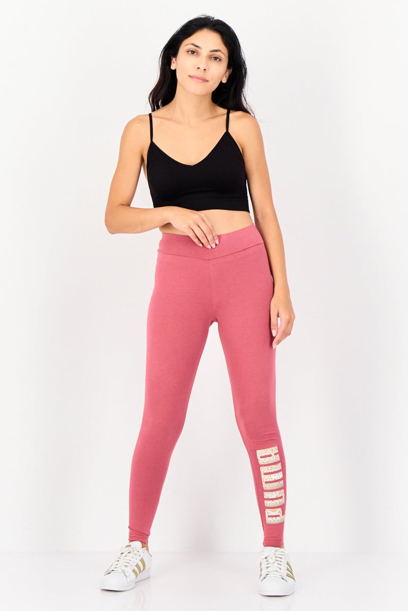 PUMA Women Sportswear Fit Pull On Training Leggings, Pink - Image 4