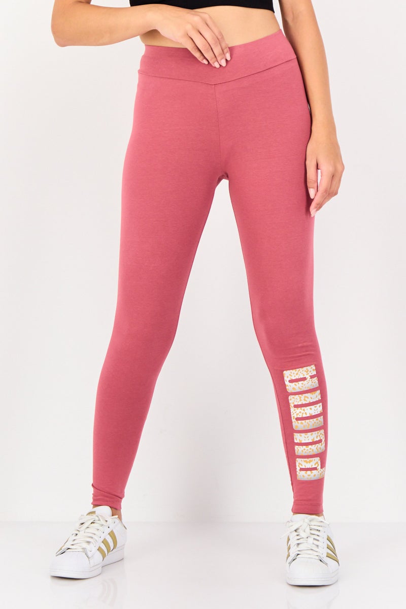 PUMA Women Sportswear Fit Pull On Training Leggings, Pink - Image 1