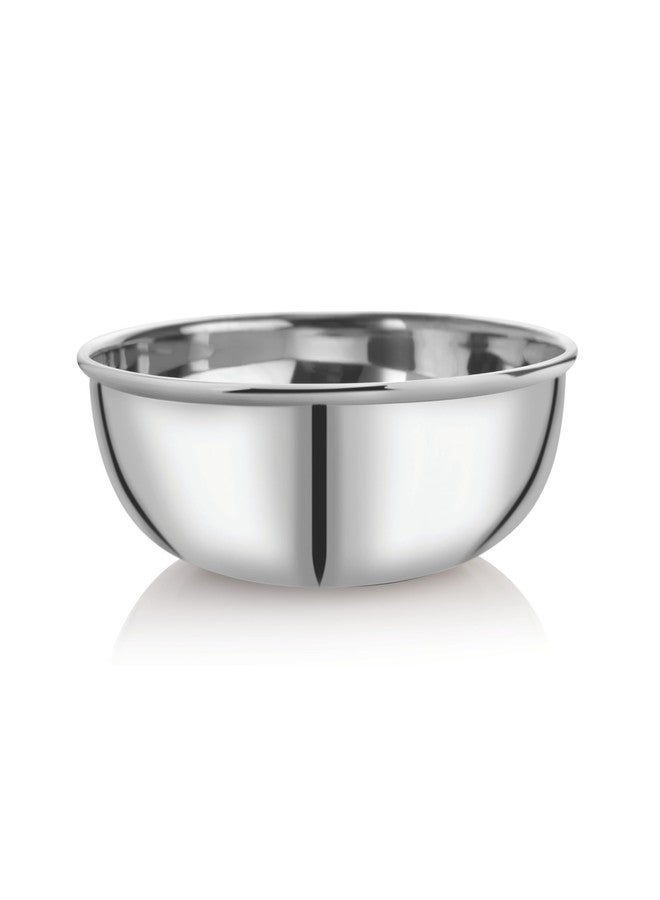 EMBASSY Premium 18G Plain Tasla (Kadhai Without Handle), Size 16, 30 cms, 5000 ml, Heavy/Thick, Stainless Steel - Image 1
