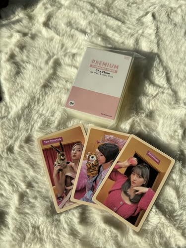 Mandu Deco Kpop Photocard Sleeves Clear Polypropylene Card Protector for Albums Photocards, PVC Free and Acid Free, 100 Sleeves per Pack (61x91mm for Double sleeving) - Image 5