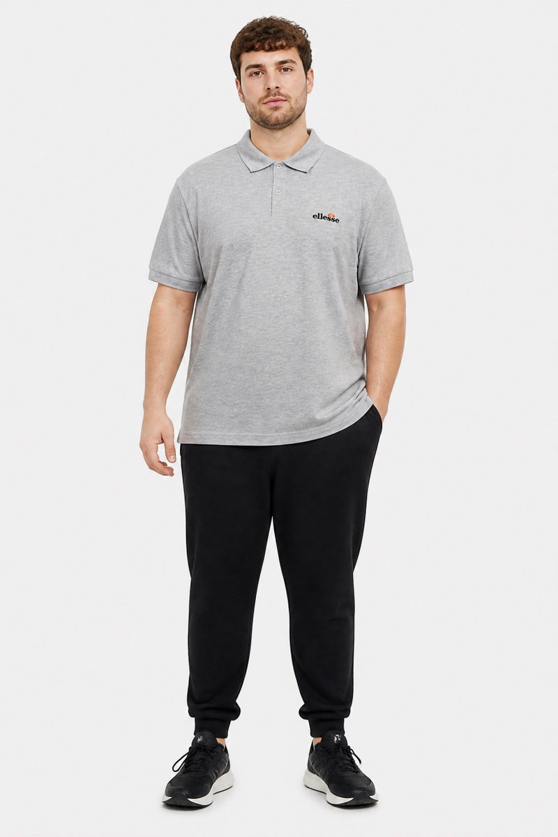 Ellesse Men Regular Fit Solid Short Sleeve Polo Shirt, Grey - Image 2