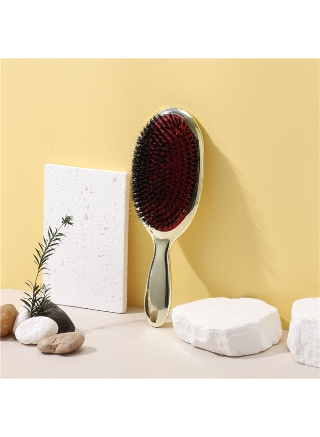 إسكدنيا فرشاة شعر مضادة للهواء ， فرشاة تدليك وسادة الهواء نساء فرشاة الشعر لفرشاة الشعر مجعد مستقيم الشعر تصفيف الشعر (الذهب) - Image 2