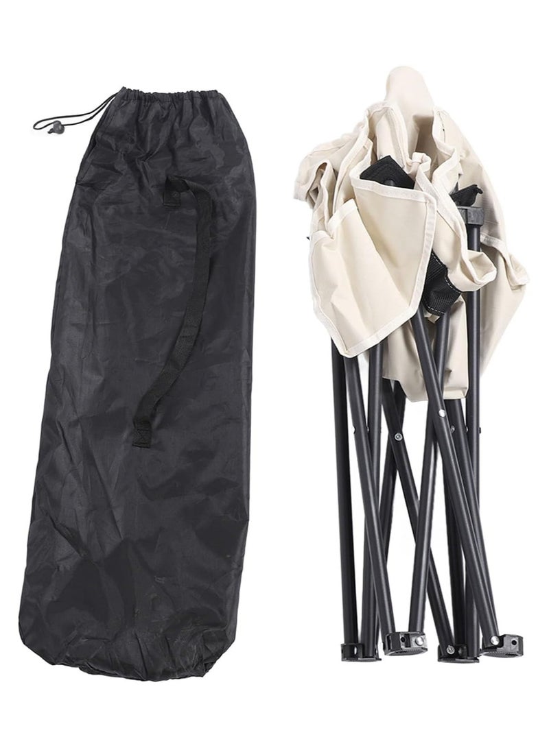 MOMENT 1 PACK Portable Folding Beach Chair Multi-Purpose Camping Chair for Adult, Lightweight Patio Lawn Quad Chair for Outdoor Travel Picnic Hiking Supports110kgs Load With Carry Bag [Random Color] - Image 4