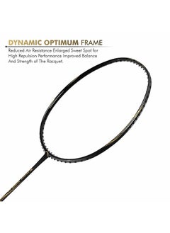 Li-Ning Turbo Badminton String  X 50 G5 Badminton Racket - Charcoal/Gold (Strung)  - Image 2