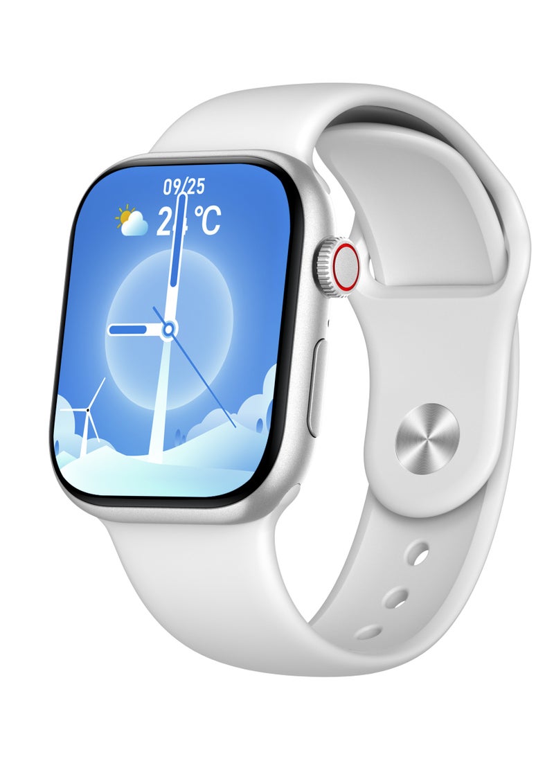 porodo - Magnifico 3 Smart Watch 2" HD with Silver Dial & Dual Straps / Calling / 128Mb Flash Memory / Up to 5 Days Working Time / V5.3 Bluetooth / Activity Tracker / Health Monitoring / HD Display / Ultra Slim - Silver - Image 1