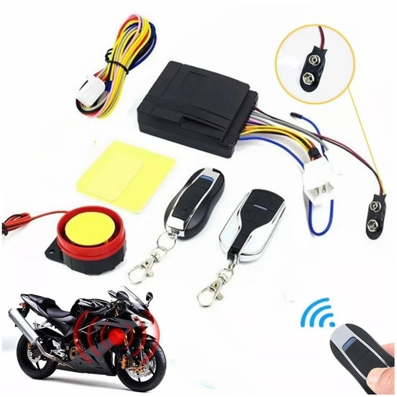 Motorcycle alarm, motorcycle anti-theft device, car anti-theft safety device, one key start, engine shutdown, car search, dual remote control horn alarm - Image 4
