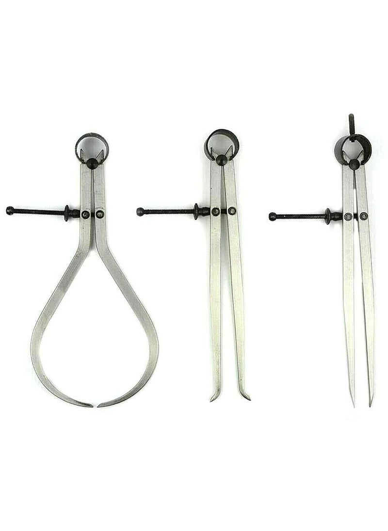 Generic 3 Pieces Spring Caliper Set Inside Outside Divider 12 Inch 300 mm  - Image 1