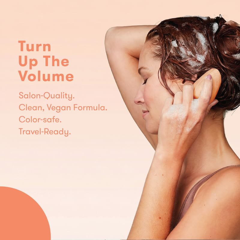 HIBAR - Volumize Shampoo Bar - For Fine & Flat Hair - Add Body, Definition & Volume - With African Dates & Vitamin B5 - Plastic-Free - Soap, Paraben & Sulfate-Free - Color Safe & Vegan -1 Solid Bar - Image 4