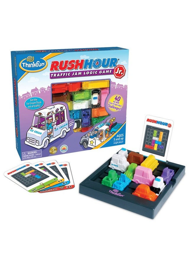 thinkfun ThinkFun Rush Hour Junior - Classic Traffic Jam Logic Game | STEM Toy for Kids | Engaging Puzzles for Ages 5 and Up | Junior Edition of the International  - Image 1