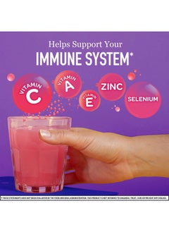 Airborne Airborne 1000mg Vitamin C with Zinc Effervescent Tablets, Immune Support Supplement with Powerful Antioxidants Vitamins A C & E - 36 Fizzy Drink Tablets, Very Berry Flavor  - Image 2
