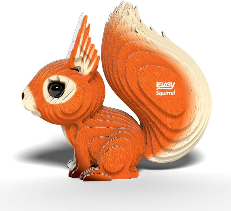 EUGY Experience optimized build Squirrel 3D Puzzle - 36 Piece Eco-Friendly Educational Toy Puzzle for Boys, Girls & Kids Ages 6+ Reliable durability - Image 3