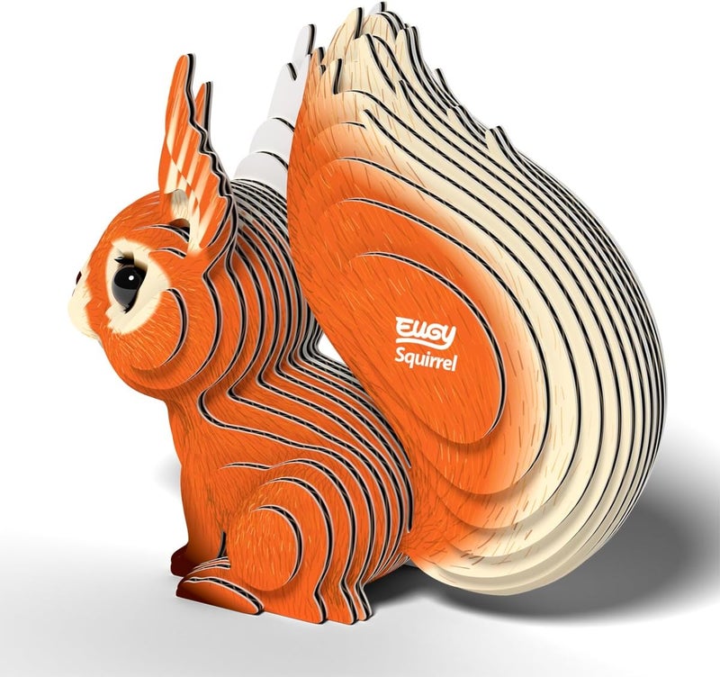 EUGY Experience optimized build Squirrel 3D Puzzle - 36 Piece Eco-Friendly Educational Toy Puzzle for Boys, Girls & Kids Ages 6+ Reliable durability - Image 5