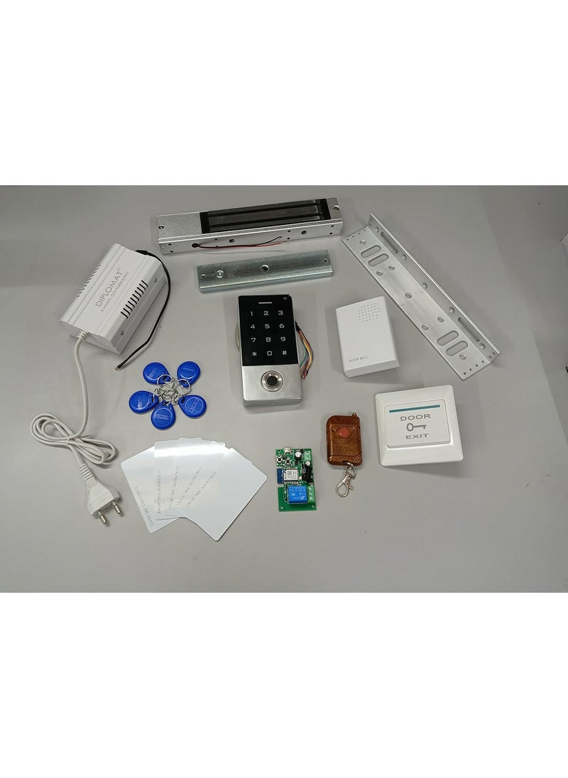 NAVKAR SYSTEMS NAVKAR SYSTEMS Weatherproof Biometric Card Access Control Electromagnetic Lock with WiFi Receiver  - Image 1