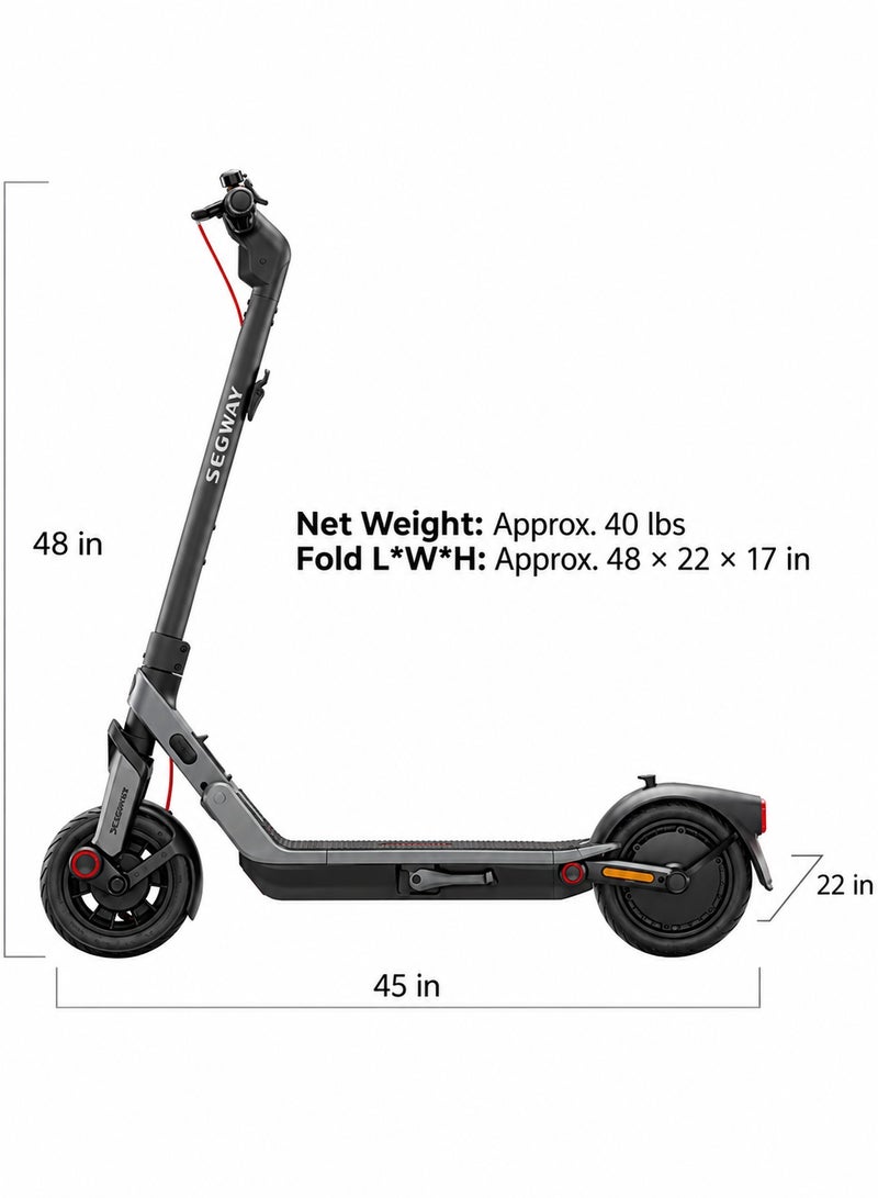 Segway-Ninebot Segway Ninebot E3 Electric eKickScooter BUNDLE with Multi-Functional Storage Seat Kit 10L Storage | 32km/h Top Speed, 33km Max Range, 800W Max Motor Power - E3 + PH0301 - Image 3
