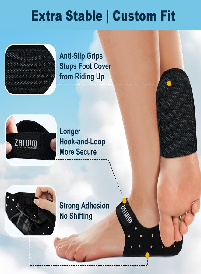 ZAIWOO Adjustable Heel Cups for Heel Pain Relief, Heel Spur Relief Products, Provide Supportive and Cushioning Gel Heel Pads Cushion for Plantar Fasciitis Relief Achilles Tendonitis - Image 5