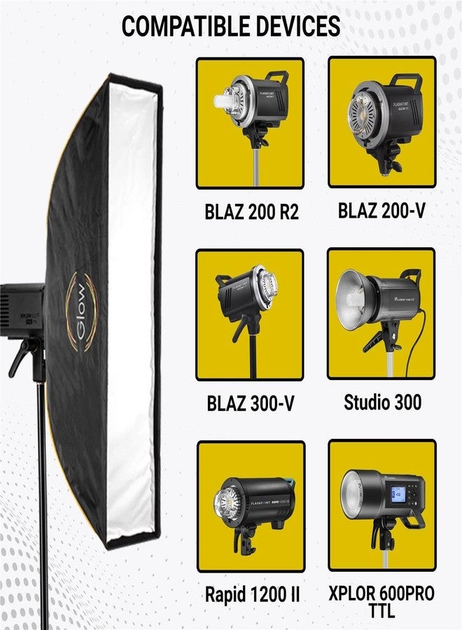 Glow EZ Lock 12x56 Quick Strip Softbox with Bowens Mount - Image 4