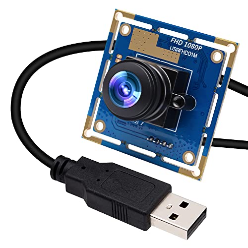 ELP USB Fisheye Camera - 180 Degree 1080P Wide Angle Webcam, High Speed 100fps for Windows, Linux, Android, Mac - Image 1