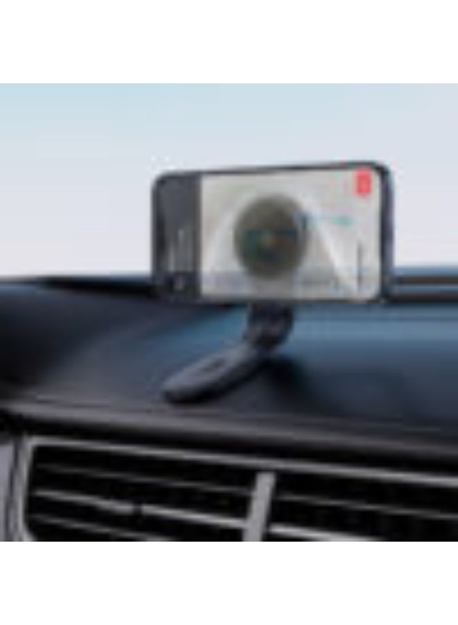 ACEFAST Fast Wireless Charger Magnetic Car Holder D21, Strong Rounded Magnets, Hook & Loop Fastener, Mount: Dashboard, Widely Compatible - Black - Image 3