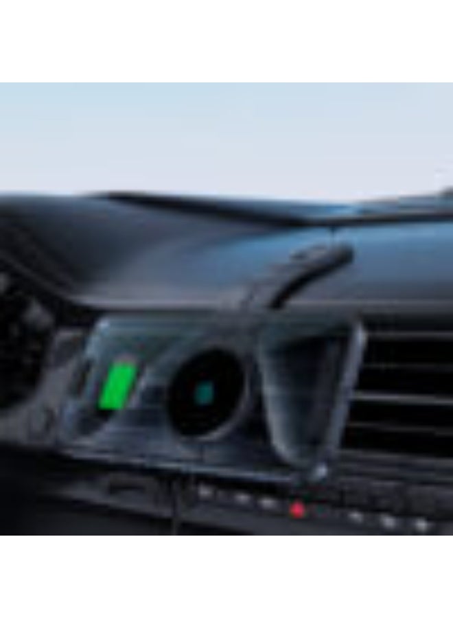 ACEFAST Fast Wireless Charger Magnetic Car Holder D21, Strong Rounded Magnets, Hook & Loop Fastener, Mount: Dashboard, Widely Compatible - Black - Image 4