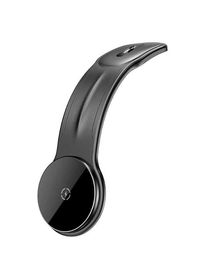ACEFAST Fast Wireless Charger Magnetic Car Holder D21, Strong Rounded Magnets, Hook & Loop Fastener, Mount: Dashboard, Widely Compatible - Black - Image 1