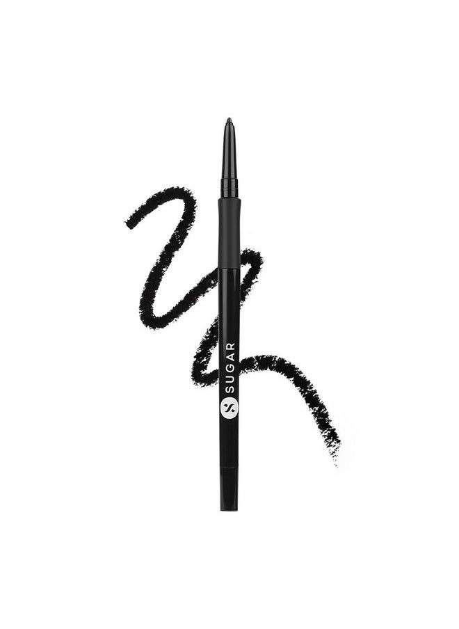 SUGAR Cosmetics قلم كحل Twist And Shout Fadeproof Kajal 01 Black Velvet (قلم كحل أسود) بتركيبة تدوم حتى 10 ساعات  - Image 1