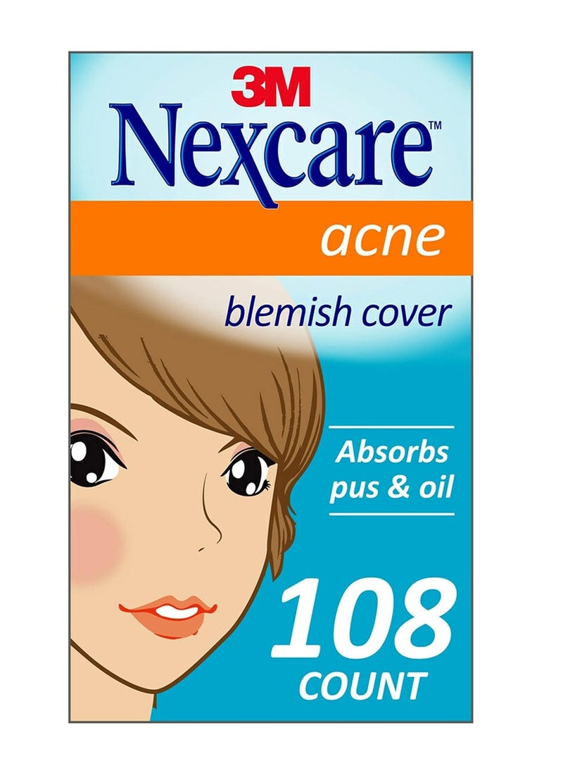 Nexcare Nexcare acne cover skin cover absorbs pus and oil from clogged pores suitable skincare for most skin types 108 acne covers  - Image 1