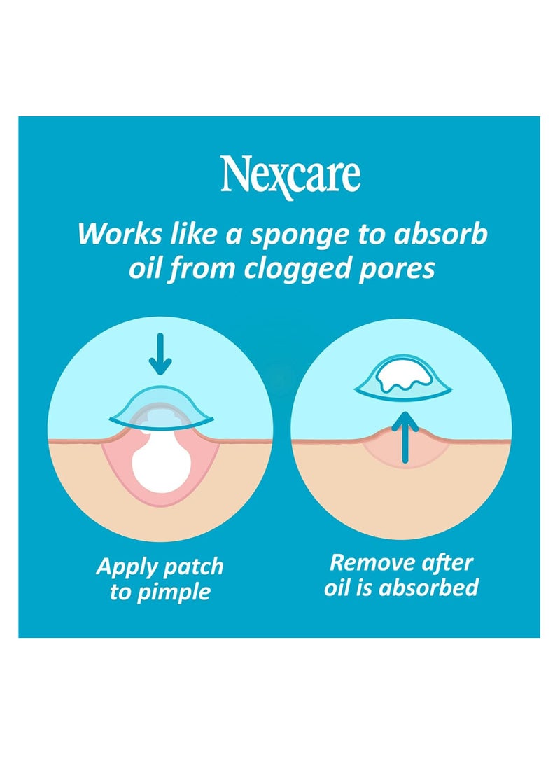 Nexcare Nexcare acne cover skin cover absorbs pus and oil from clogged pores suitable skincare for most skin types 108 acne covers  - Image 2