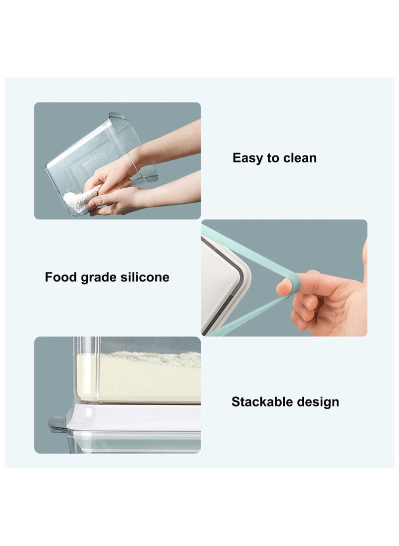 Generic - Formula Container for Baby, Formula Dispenser with Scraper and Scoop, One Button Handy 2300ml Milk Powder Container, BPA-Free Airtight Formula Storage Containers 1000g Large Capacity Transparent - Image 1