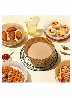 Excefore Air Fryer Disposable Paper Liner 100pcs with 100pcs Disposable Gloves  - Image 2