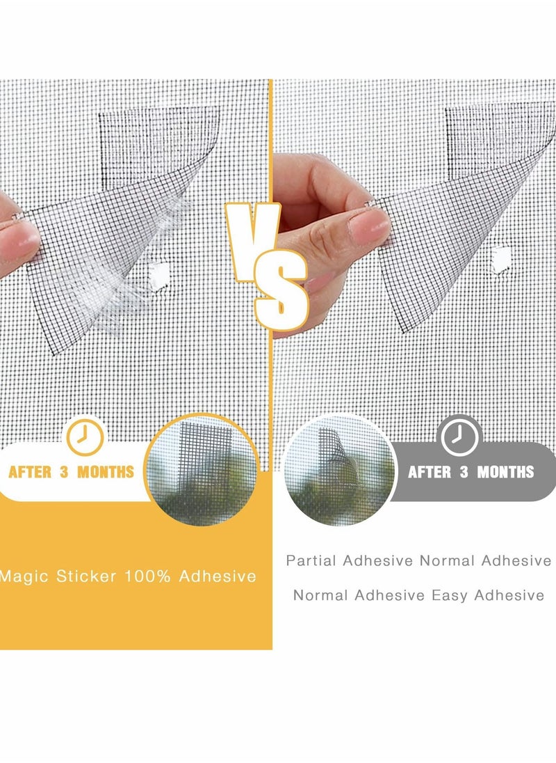 Y&D Window Screen Repair Kit, 2 Pcs Strong Adhesive & Waterproof Fiberglass Covering Mesh Tape  - Image 5