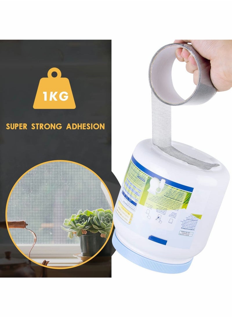 Y&D Window Screen Repair Kit, 2 Pcs Strong Adhesive & Waterproof Fiberglass Covering Mesh Tape  - Image 4