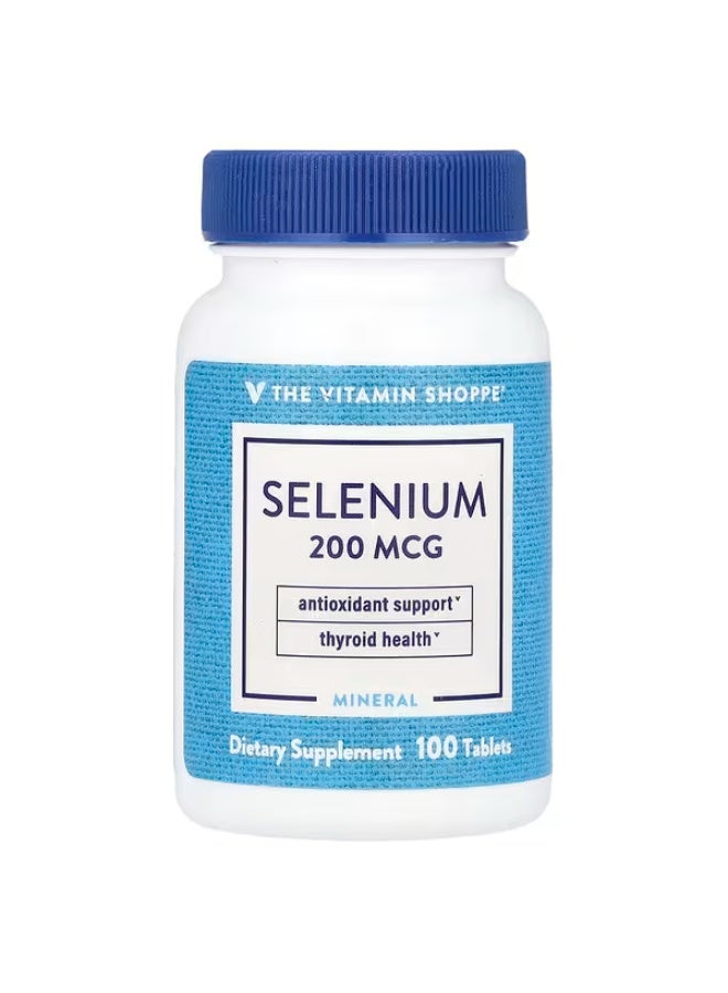 ذا فيتامين شوب متجر الفيتامينات، السيلينيوم، 100 قرص